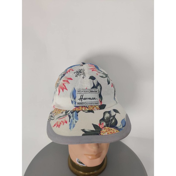 Herman Accessories - (V) Herman Women hat casual flower and leaves pattern sz 59